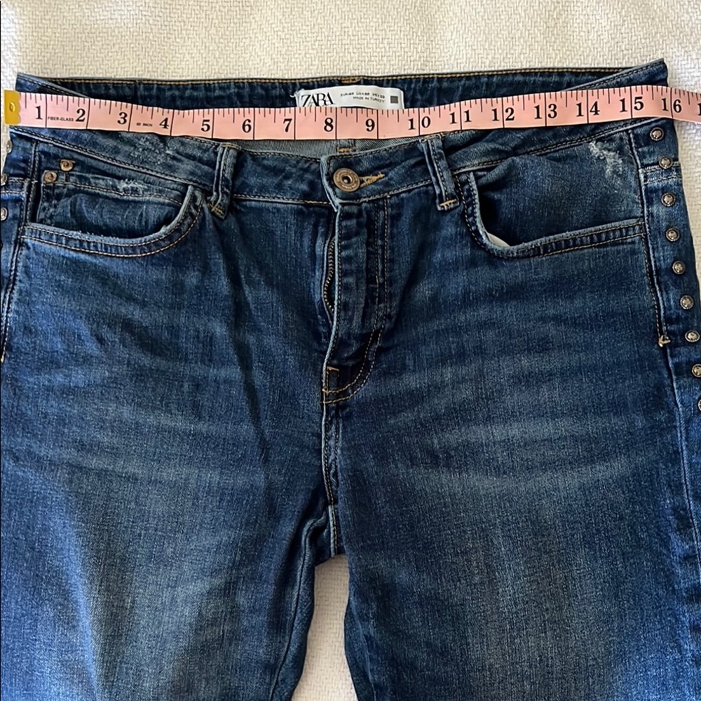 Zara jeans with side studded detail.